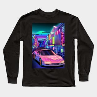 Honda NSX (1983) Night Tokyo Long Sleeve T-Shirt